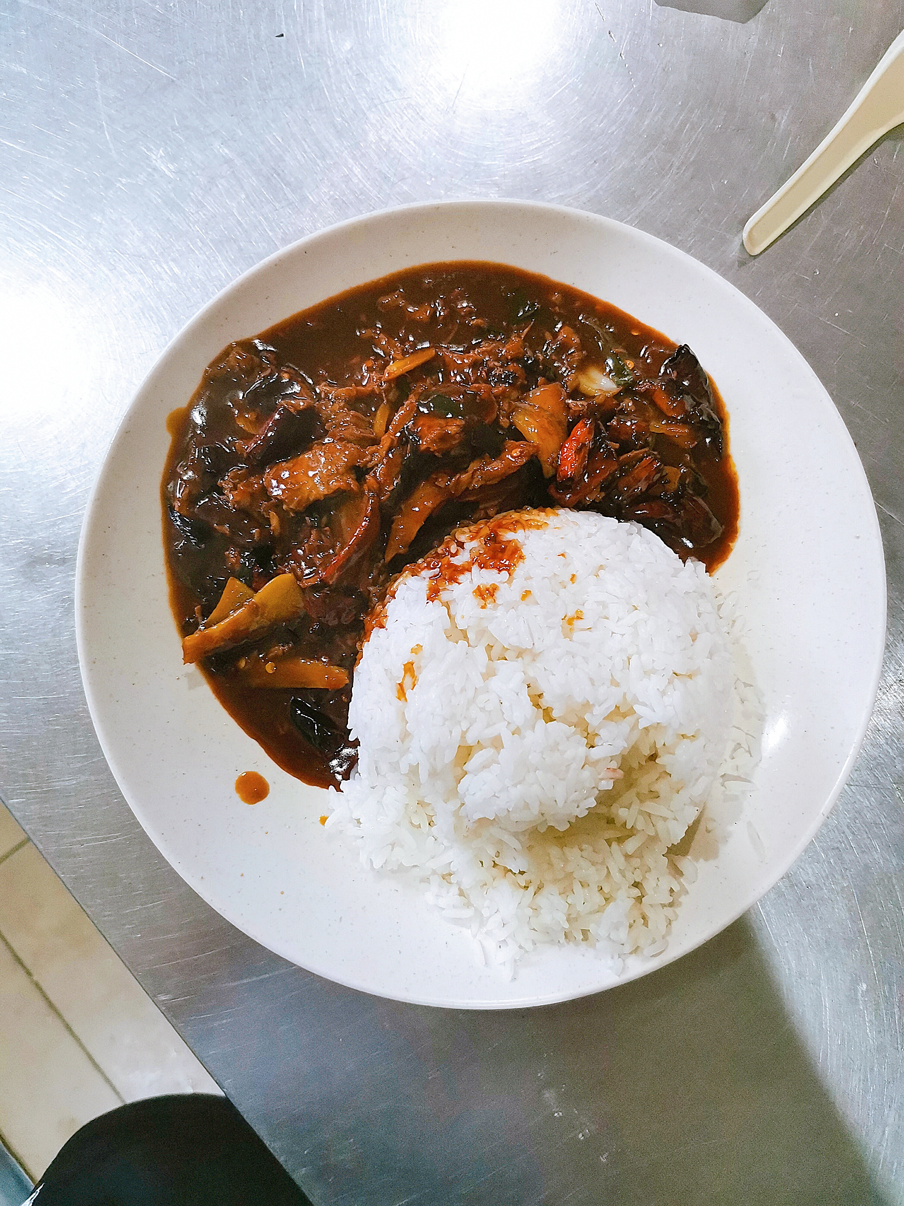 Dried Chili Chicken Rice